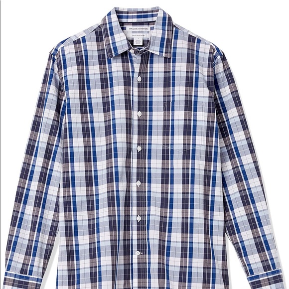 Men's Long-Sleeve Regular-fit Casual Poplin Shirt - Picture 3 of 5